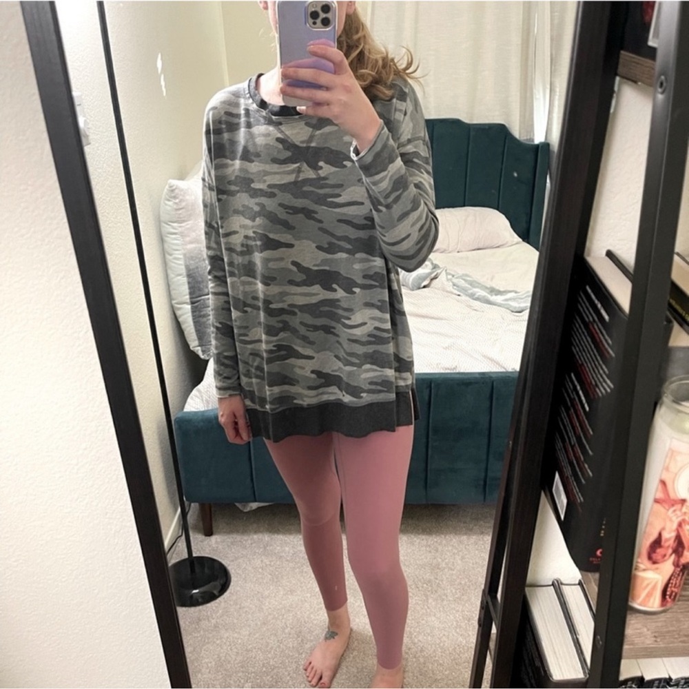 Camouflage Long Sleeve Top